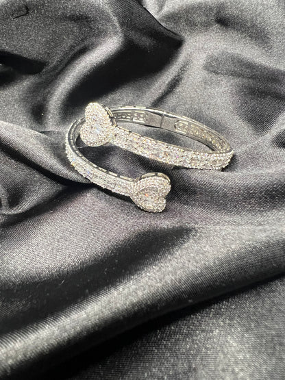 Double hearted bracelet